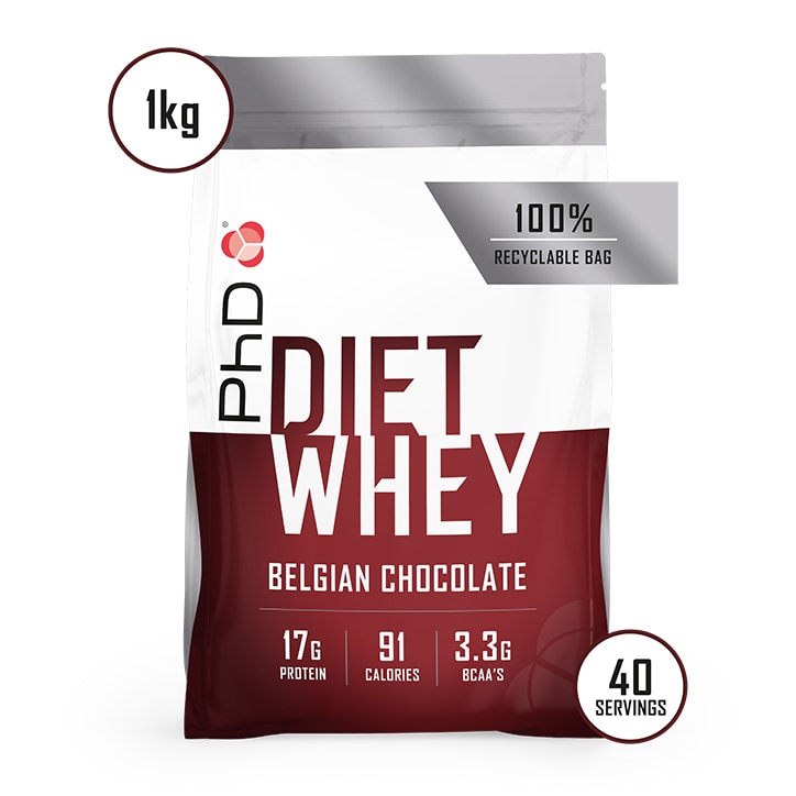PhD Diet Whey Powder Belgian Chocolate 1000g-2