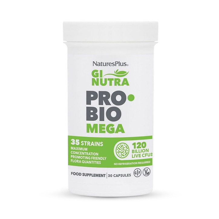 NaturesPlus Gi Nutra Pro-Bio Mega Capsules - 30 Capsules