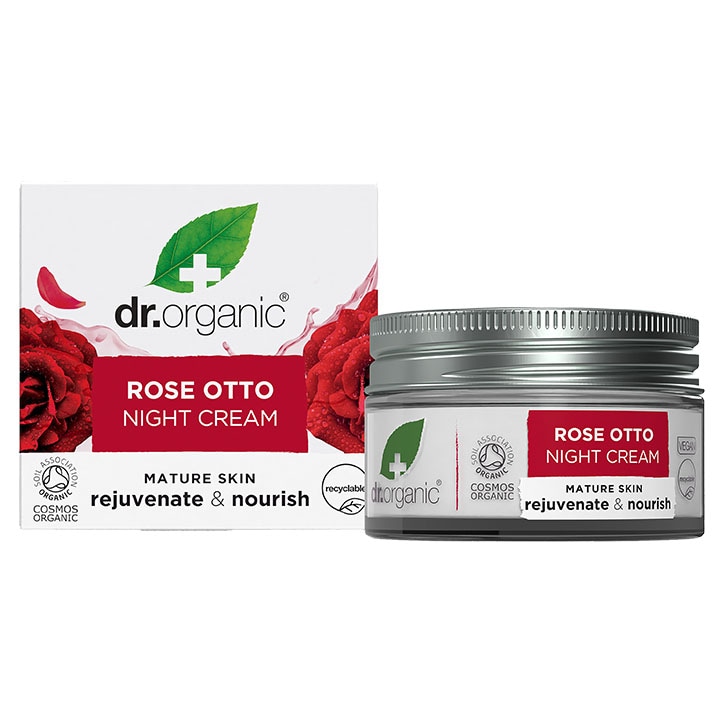 Dr Organic Rose Otto Night Cream 50ml-1