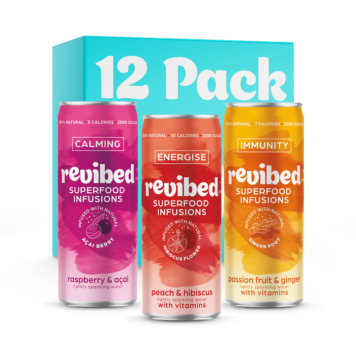 Revibed Superfood Infusions Sparkling Water 12 x 250 ml