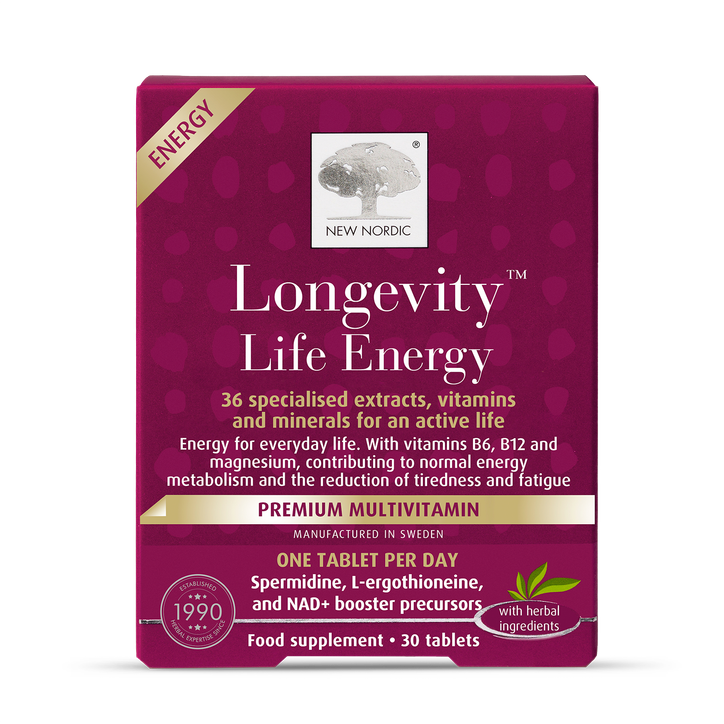 New Nordic Longevity Life Energy 30 Tablets