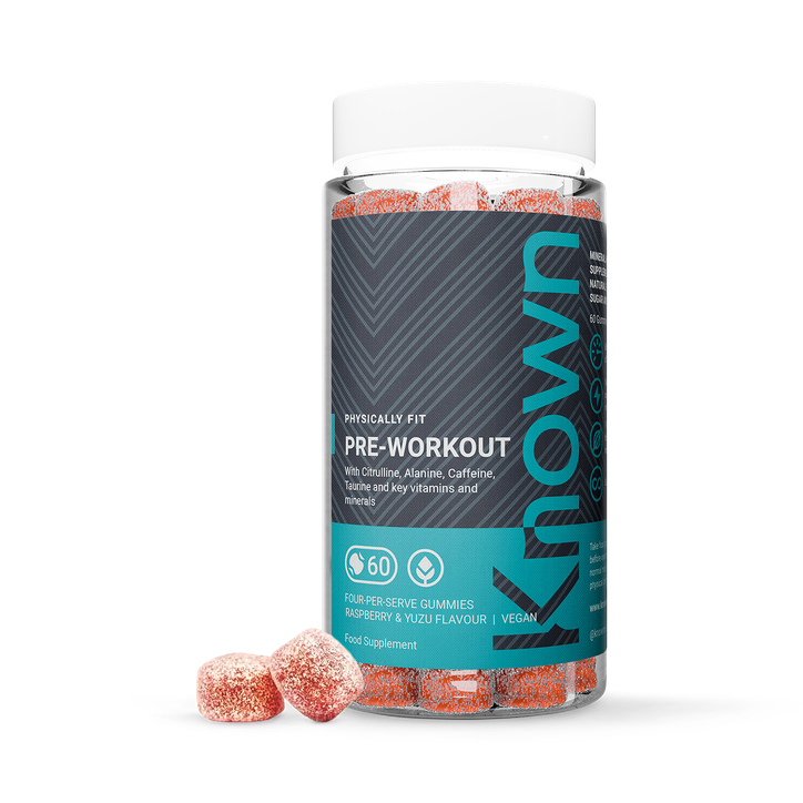 Pre-Workout Raspberry & Yuzu Flavour 60 Gummies