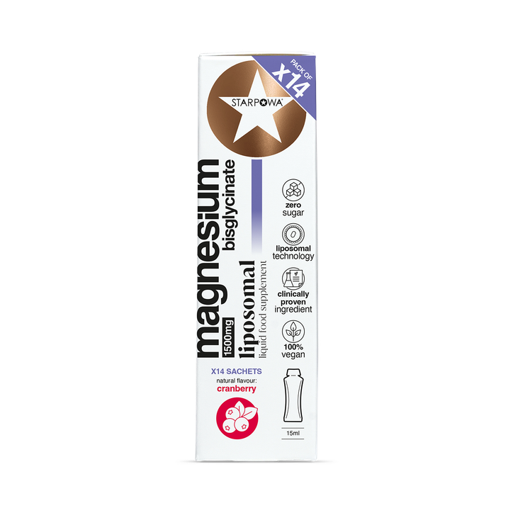 Starpowa Magnesium Liquid Liposomal Cranberry 1500 mg 14 Sachets image 1