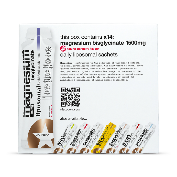 Starpowa Magnesium Liquid Liposomal Cranberry 1500 mg 14 Sachets image 3