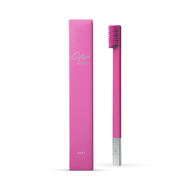 APRIORI Bubblegum Pink Silver Soft Toothbrush