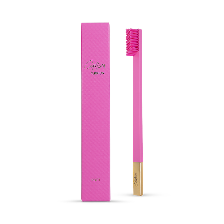 APRIORI Bubblegum Pink Gold Soft Toothbrush