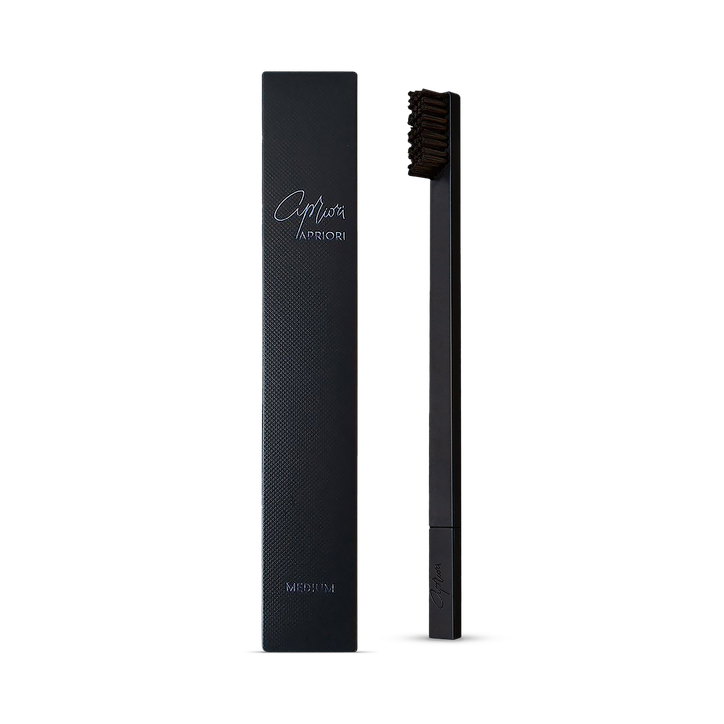Apriori Midnight Black Medium Toothbrush