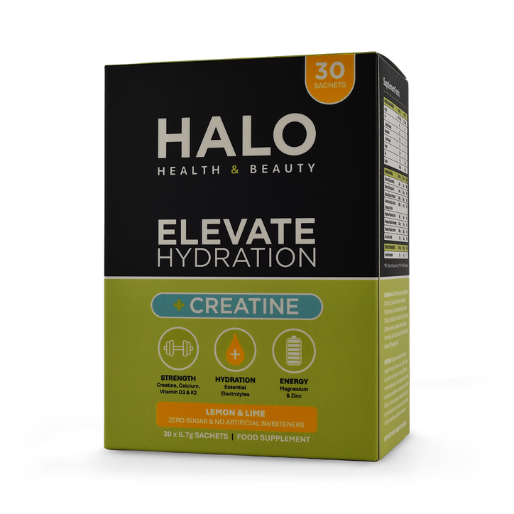 Halo Health and Beauty Limited ELEVATE Hydration +Creatine Electrolytes Lemon & Lime x30 Sachets