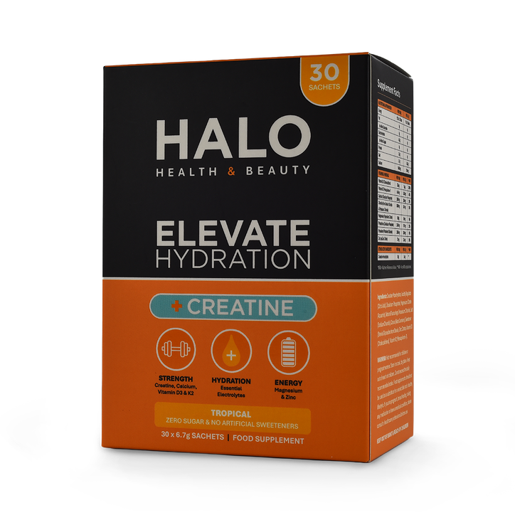 Halo Health And Beauty Limited Women's Elevate Hydration +Creatine Electrolytes Tropical X30 Sachets