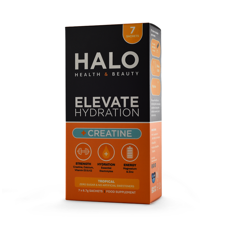 Halo Health and Beauty Limited ELEVATE Hydration +Creatine Electrolytes Tropical x7 Sachets
