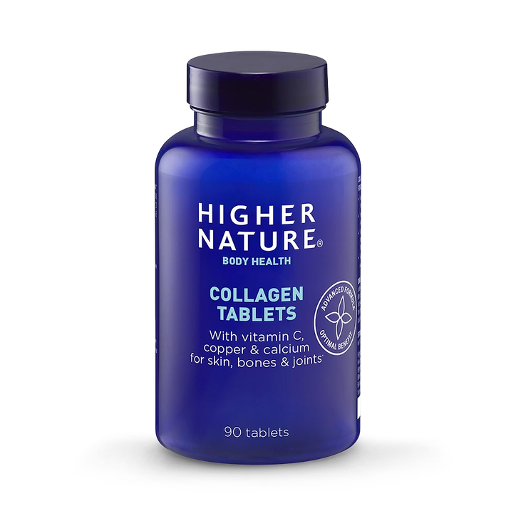 Higher Nature Collagen Tablets - 6000mg Sustainable & Science-Backed Naticol® - With Vitamin C - 90 Tablets