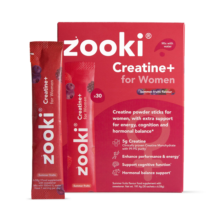 Zooki Creatine+ For Women Powder Summer Fruits Flavour 30 Sachets