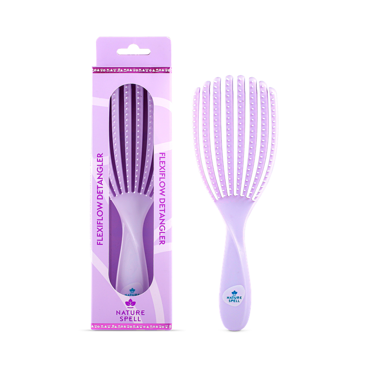 Nature Spell Flexi Flow Detangler Brush- Purple | H&B