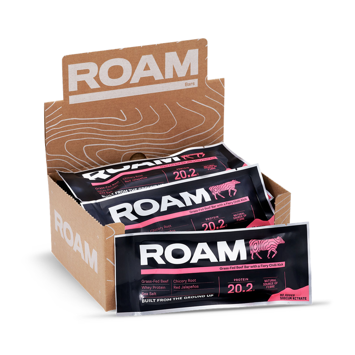 ROAM Jalapéno Chilli Beef Bar - 6 x 45g Bar