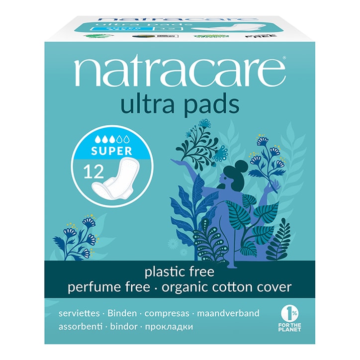 Natracare Natural Organic Ultra Pads with Wings 12 Super-1