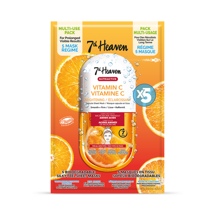 7th Heaven Nutriactives Vitamin C multipck 5 masks