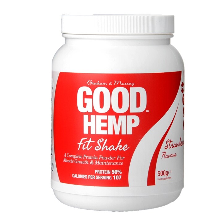 Braham And Murray Natural Hemp Protein Powder Strawberry 500g