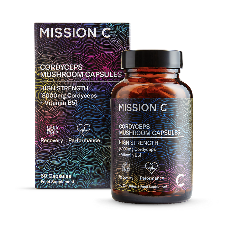 Mission C Cordyceps Capsules 8000mg with Vitamin B5 60 Vegan Capsules