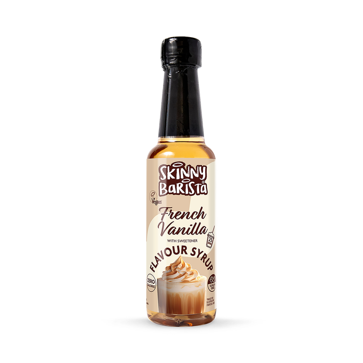 French Vanilla Flavour Syrup - Zero Calorie Sugar Free Skinny Coffee  - 250ml