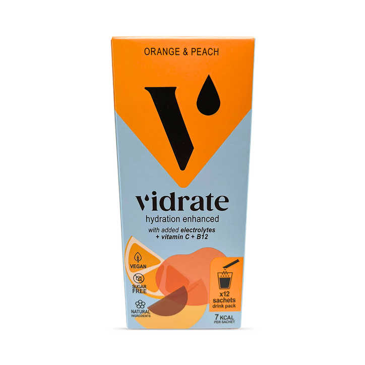 Vidrate Hydration Orange & Peach 12 Sachets