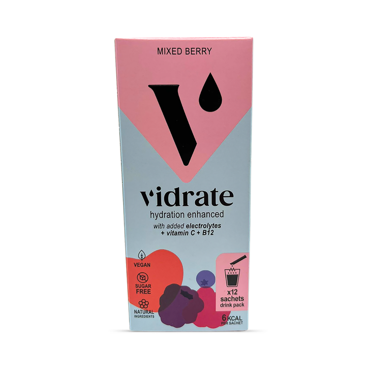 Vidrate Hydration Mixed Berry 12 Sachets - 12 Sachets