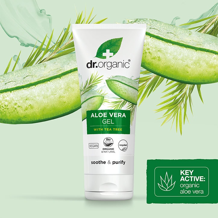 Dr Organic Aloe Vera Gel with Tea Tree 200ml-4