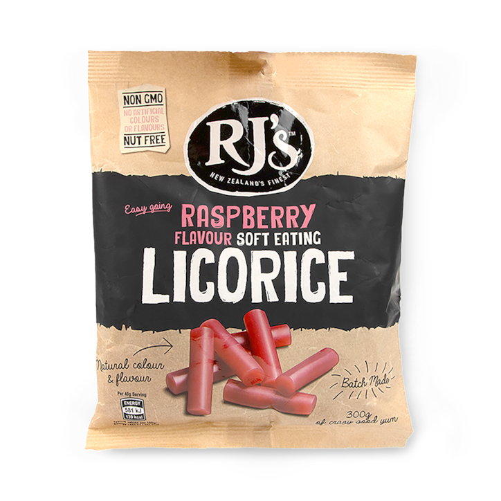RJs Natural Licorice Raspberry 300g image 1