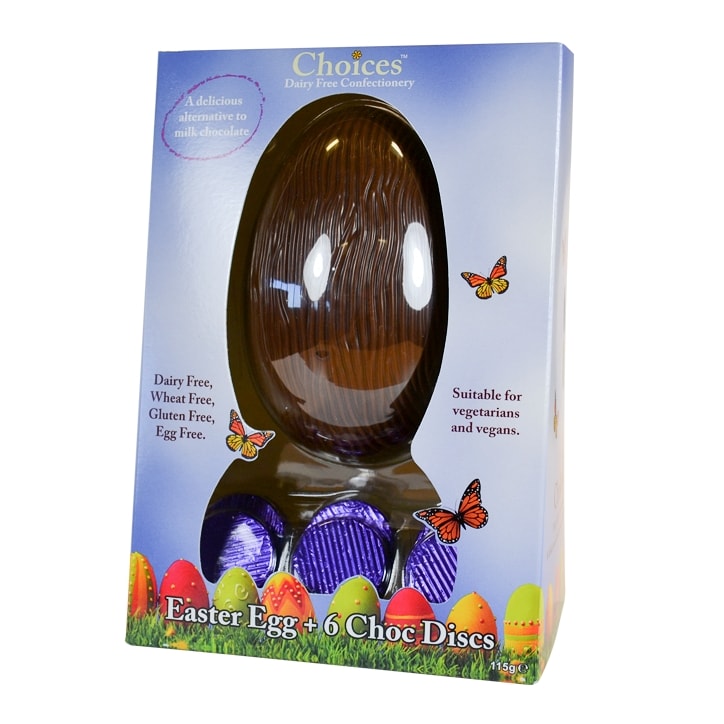 Choices Dairy Free Chocolate Easter Egg 125g image 1