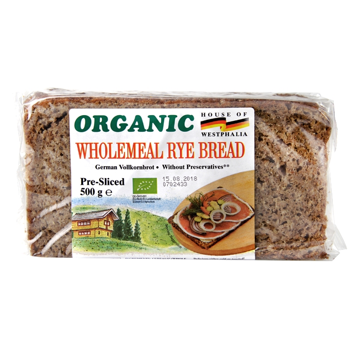 House Of Westphalia Wholemeal Rye Bread 500g image 1