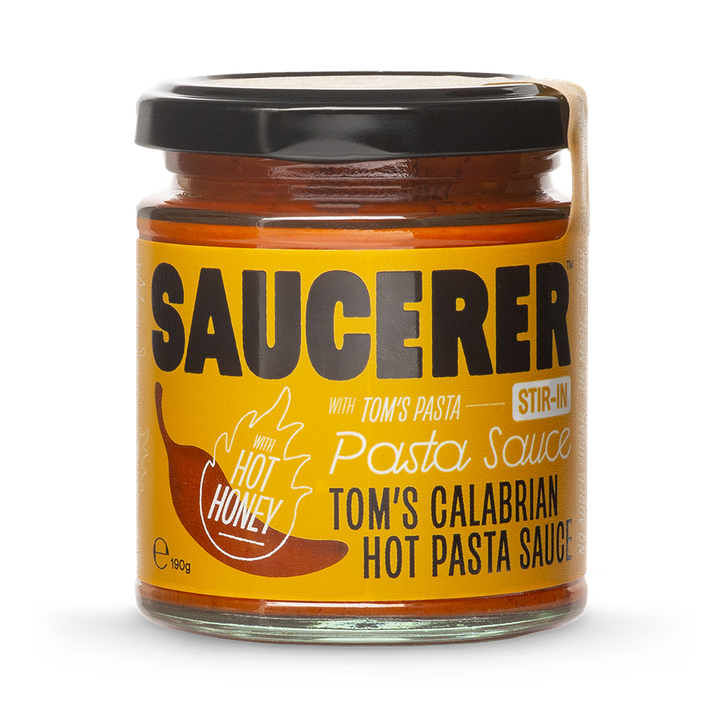 Saucerer Gourmet Pasta Sauce - Tom's Hot Honey Calabrian Pasta sauce 190g