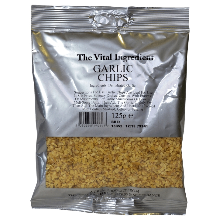 The Vital Ingredient Garlic Chips 125g image 1