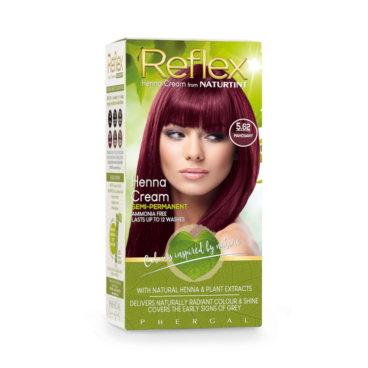 Naturtint Reflex Semi-Permanent Henna Cream Hair Colour 5.62 (Mahogany) image 1