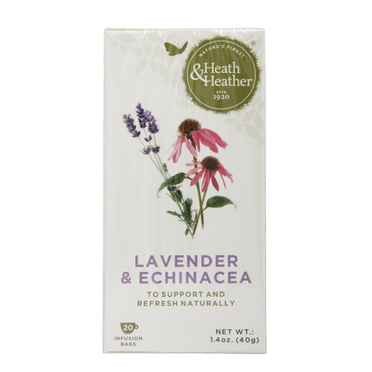 Heath & Heather Lavender & Echinacea 20 Tea Bags image 1