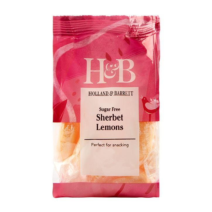 Holland & Barrett Sugar Free Sherbet Lemons 100g image 1