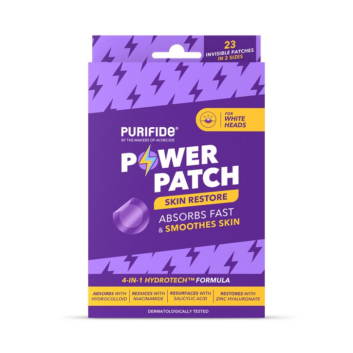 Purifide by Acnecide Power Pimple Patch, Skin Restore for Whiteheads, 23 Patches