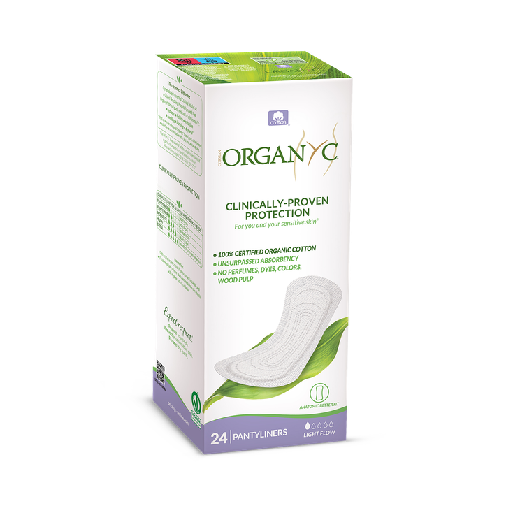 Organyc Panty Liners Flat Light Flow 24's