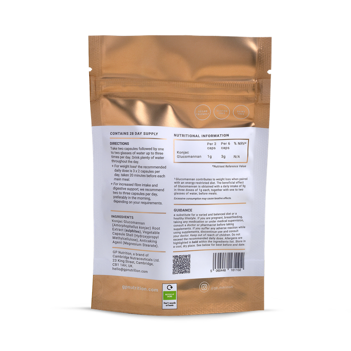 Fibre Glucomannan Weight Management Support 56 Capsules image 2