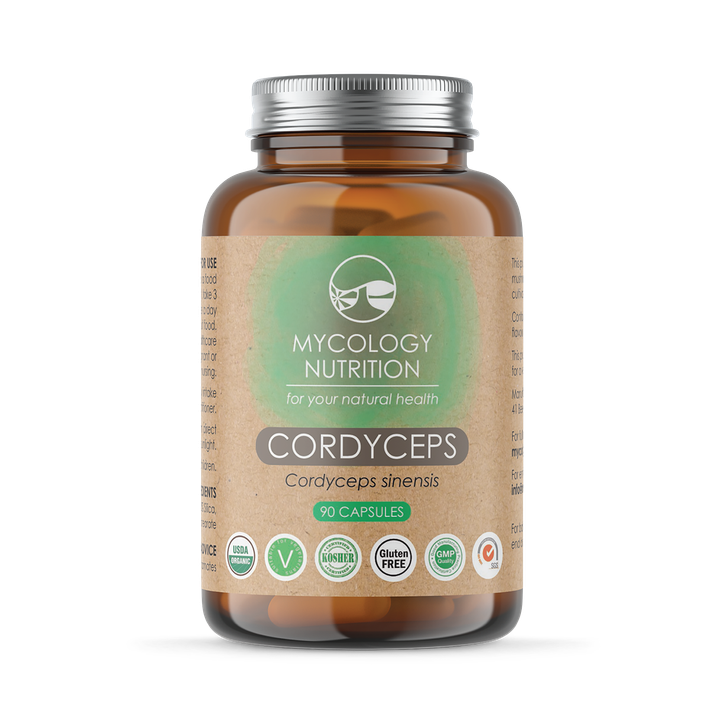 Mycology Nutrition Organic Cordyceps 450mg 90 Capsules WM030 90 Capsules