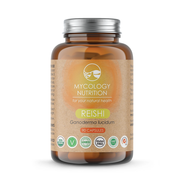 Mycology Nutrition Organic Reishi 450mg 90 Capsules