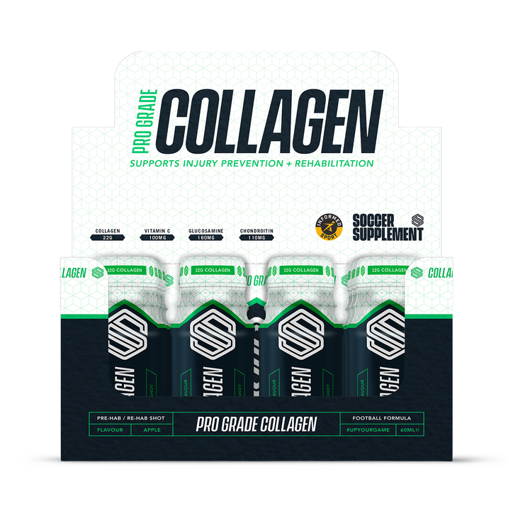 Soccer Supplement Pro Grade Bovine Collagen Shots 22,000mg Super Strength 12 Pack
