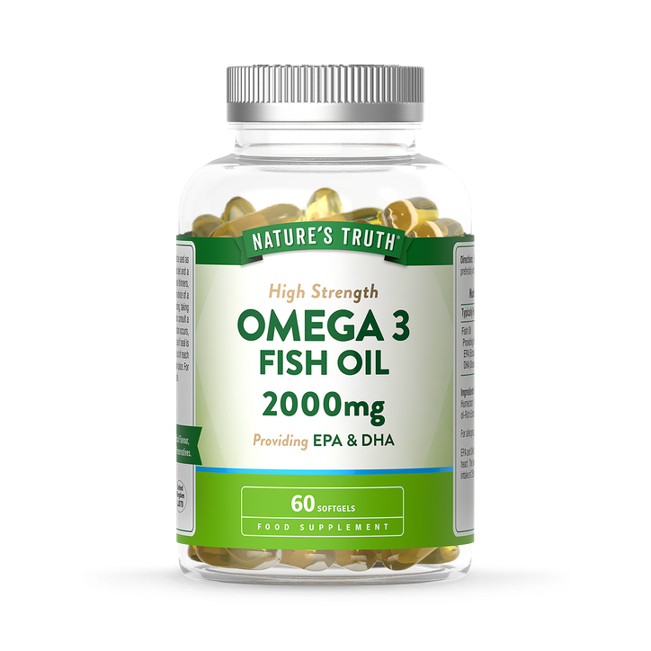 Nature's Truth Omega 3 Fish Oil 2000mg - 60 Softgels 60Softgel