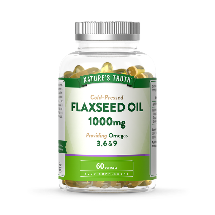 Nature's Truth Flaxseed Oil 1000mg - Softgels - 60 softgels