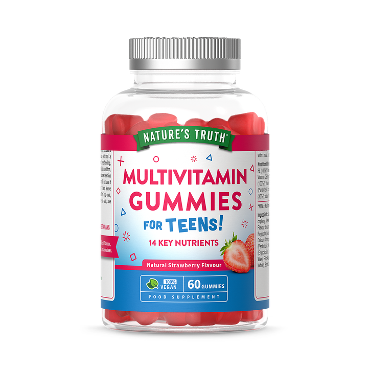 Nature's Truth Teens Multivitamin - 60 Vegan Gummies - Strawberry