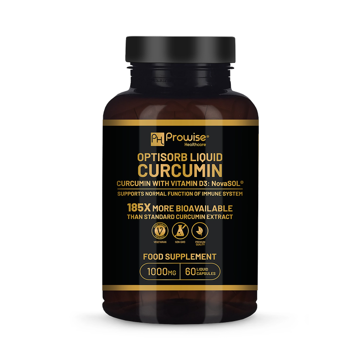 Prowise Healthcare Optisorb Liquid Curcumin with Vitamin D - 60 Liqcaps