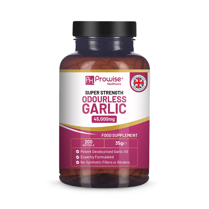 Prowise Healthcare Premium Odourless Garlic Capsules ‚Äì High Strength 45,000mg ‚Äì 200 Softgels