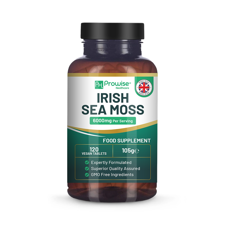 Prowise Healthcare Irish Sea Moss Tablets High Strength 6000mg 120 Vegan Tablets - 120 tablet