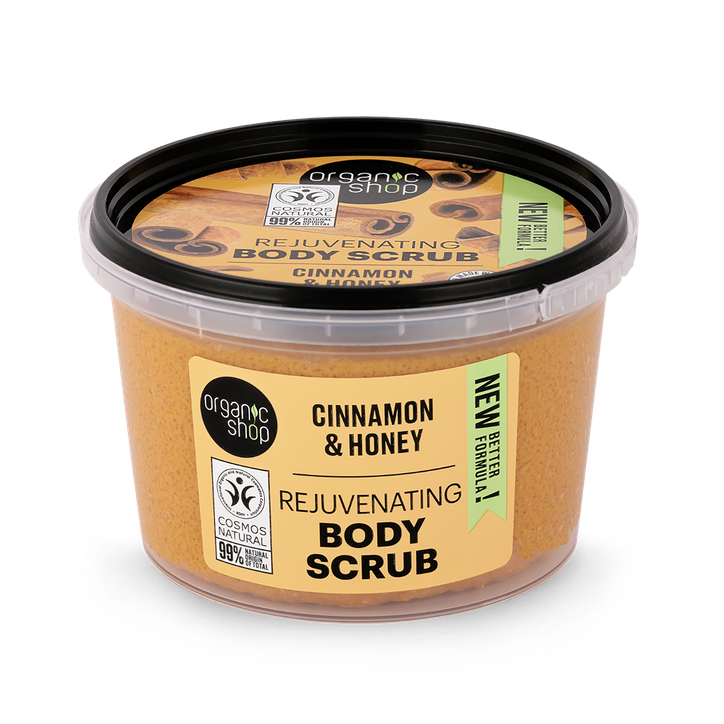 Organic Shop Rejuvenating Body Scrub Cinnamon & Honey 250ml