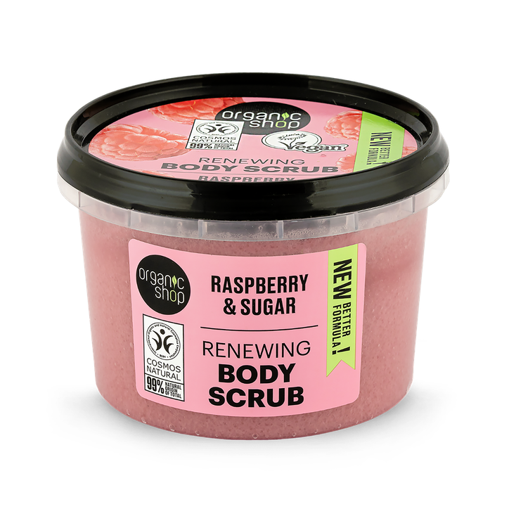 Organic Shop Renewing Body Scrub Raspberry & Sugar 250ml