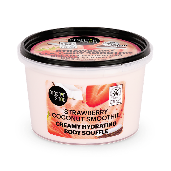 Organic Shop Strawberry Coconut Smoothie Creamy Hydrating Body Souffle 250 ml 250ml