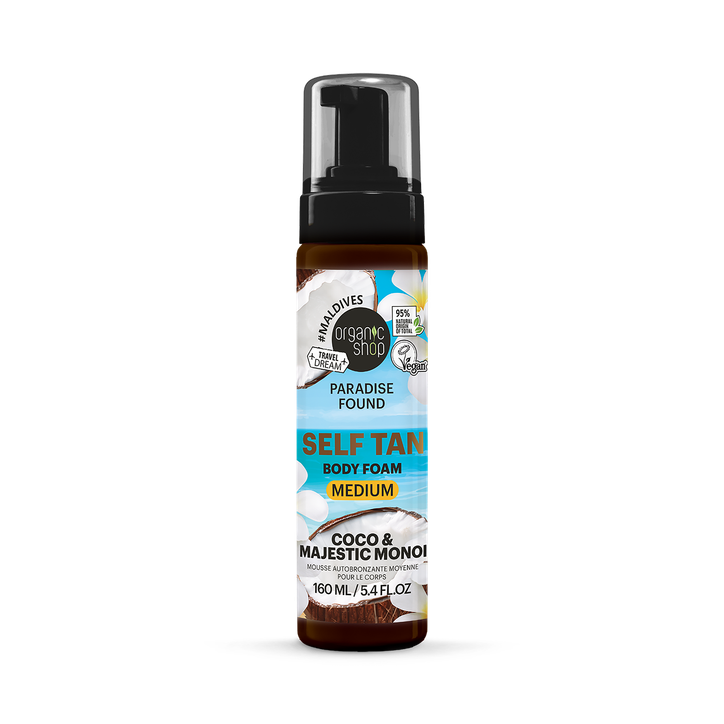 Organic Shop - Paradise Found MEDIUM Self Tan Body Foam with Coco & Majestic Monoi 1 - 60ml